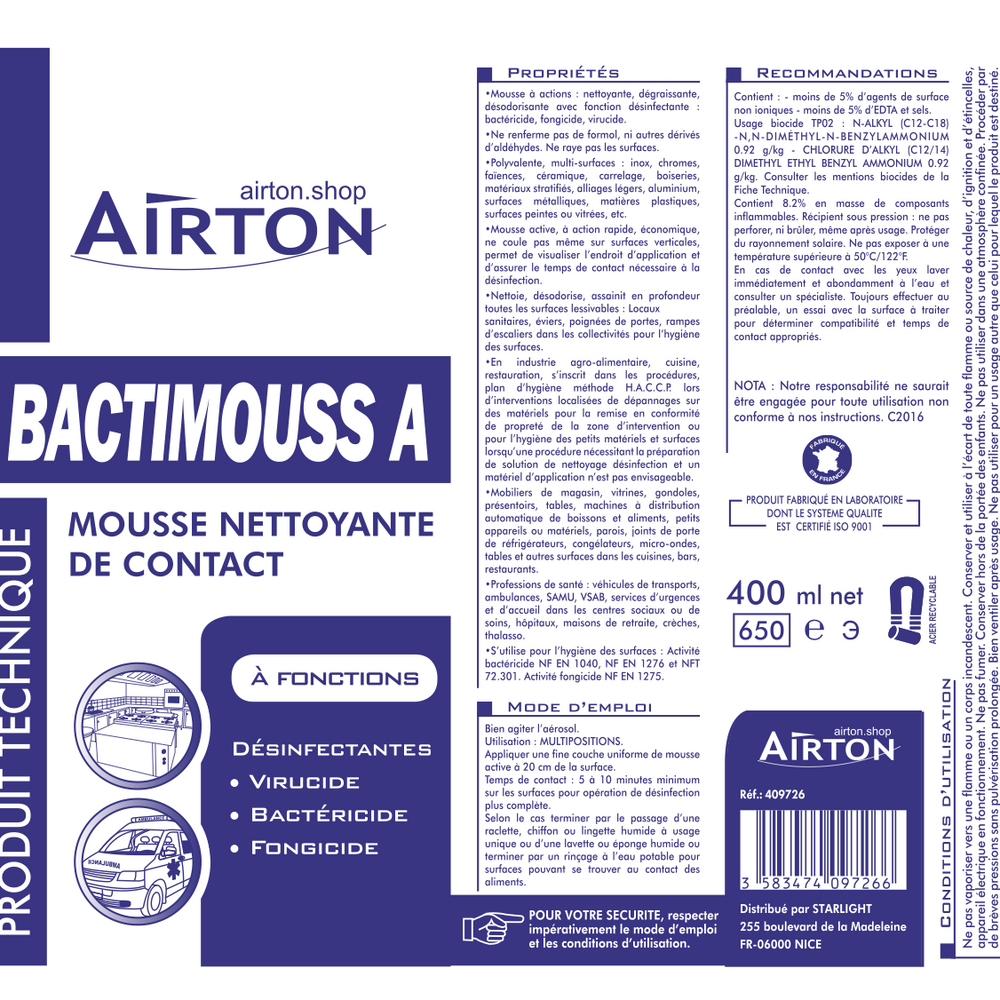 bactimouss notice d utilisation nettoyant degraissant clim (4476551331883)